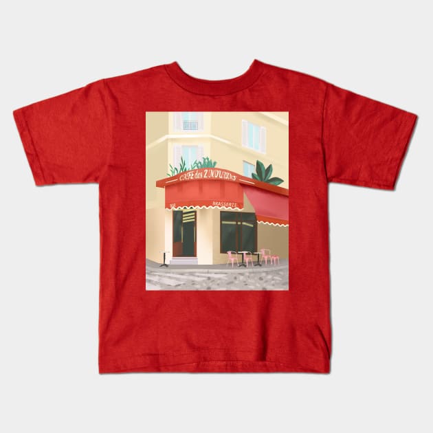 Montmartre, Paris Kids T-Shirt by Petras